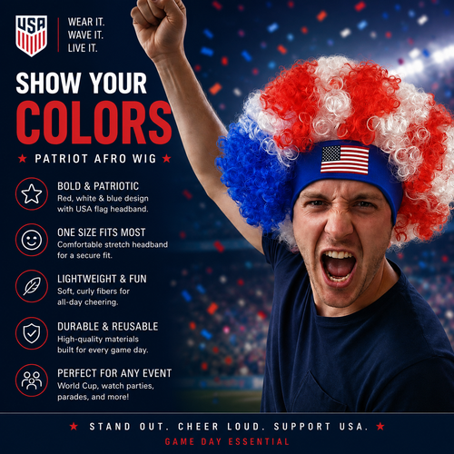 USA Fan Wig